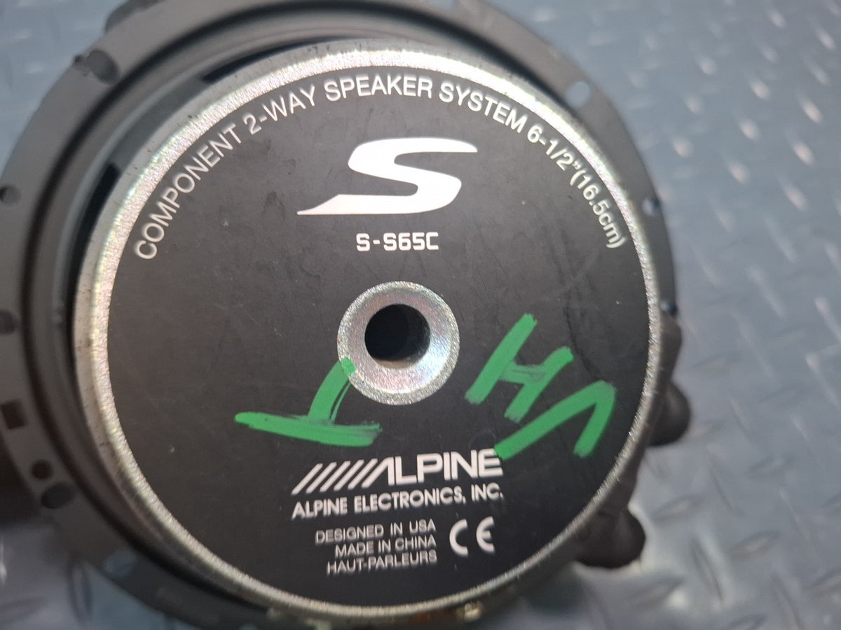 Alpine S-S65C 6.5 Inch 2-WAY Component Speaker Set of 2