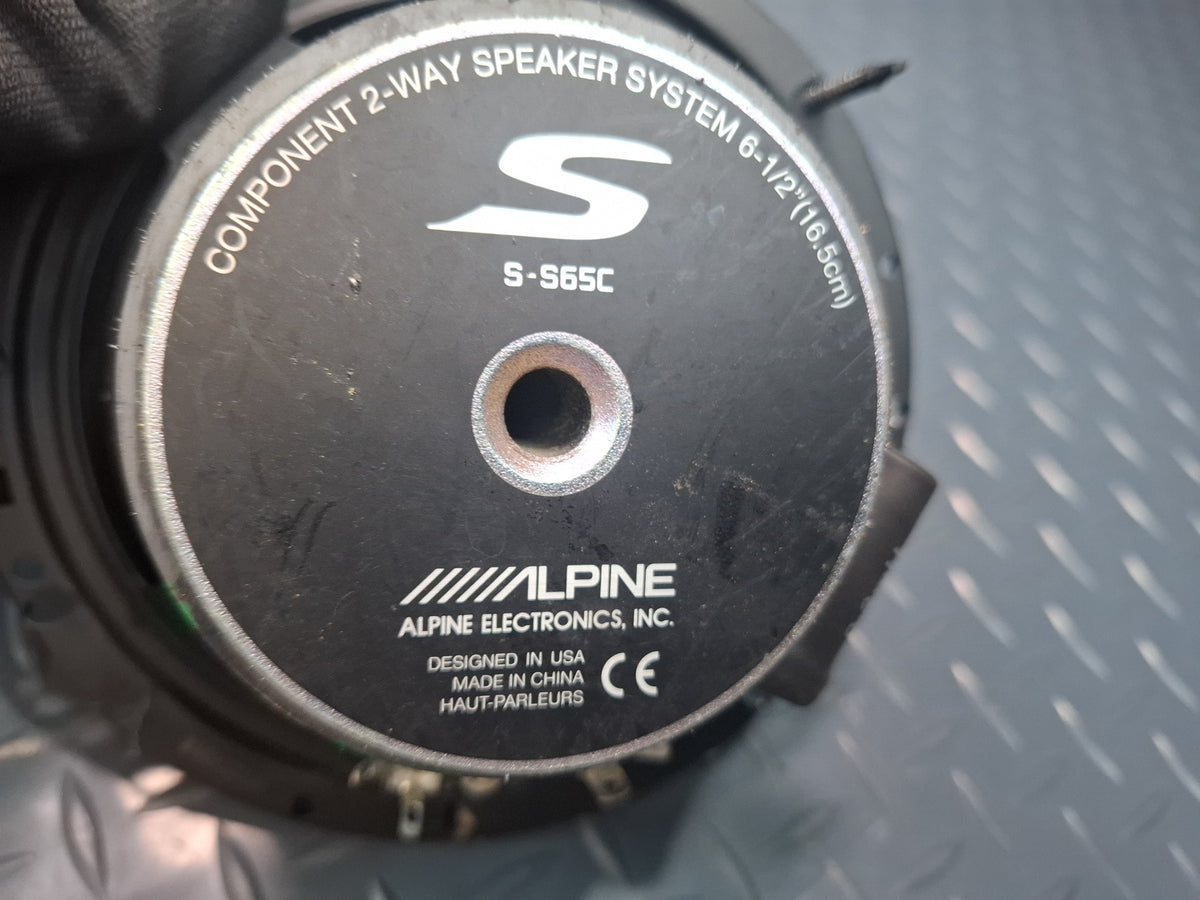 Alpine S-S65C 6.5 Inch 2-WAY Component Speaker Set of 2