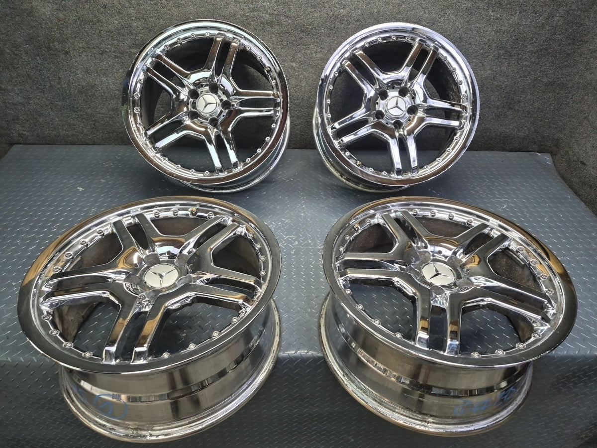 03-12 Mercedes R230 AMG Replica R19" Chrome Wheel Rim Set 19x8.5JJ ET30 5x112