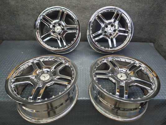 03-12 Mercedes R230 AMG Replica R19" Chrome Wheel Rim Set 19x8.5JJ ET30 5x112