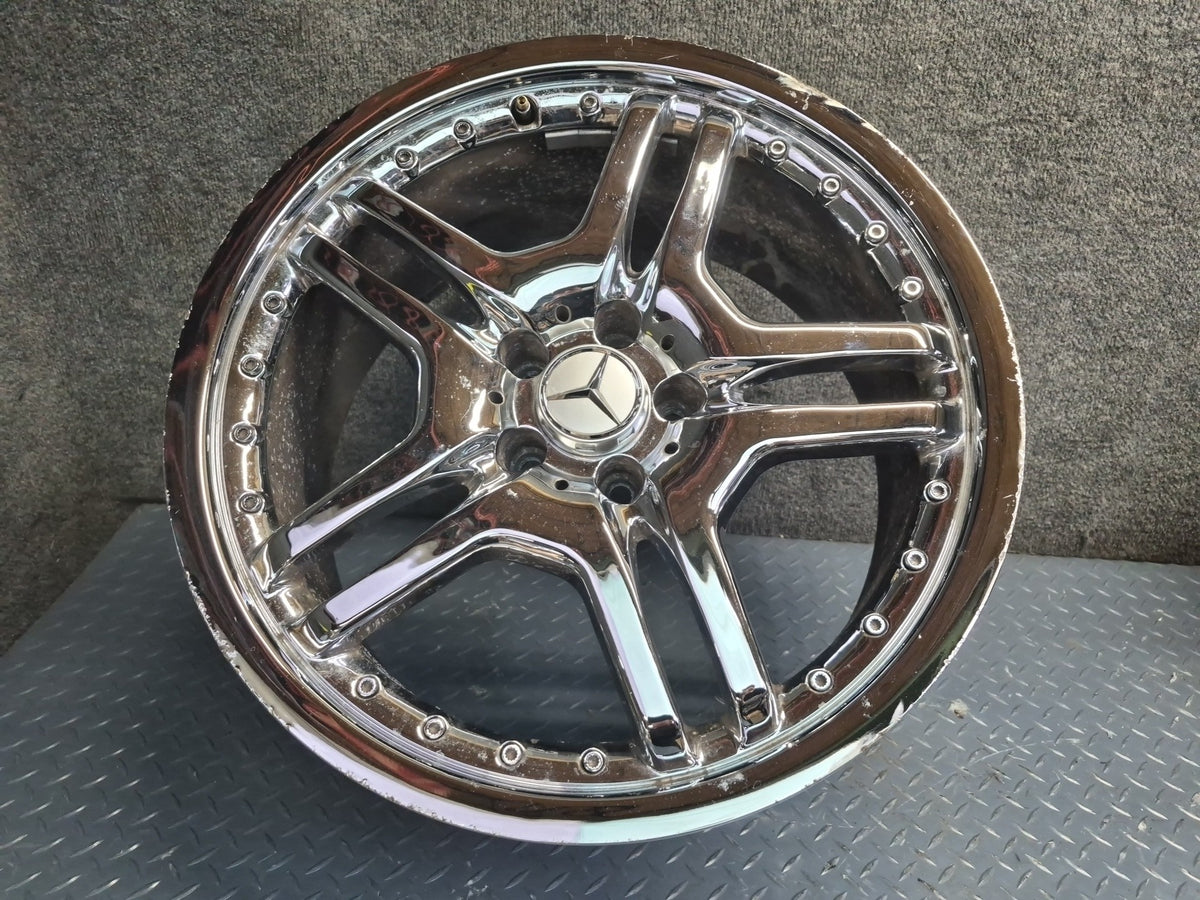 03-12 Mercedes R230 AMG Replica R19" Chrome Wheel Rim Set 19x8.5JJ ET30 5x112