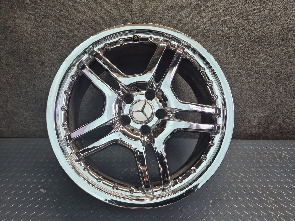 03-12 Mercedes R230 AMG Replica R19" Chrome Wheel Rim Set 19x8.5JJ ET30 5x112
