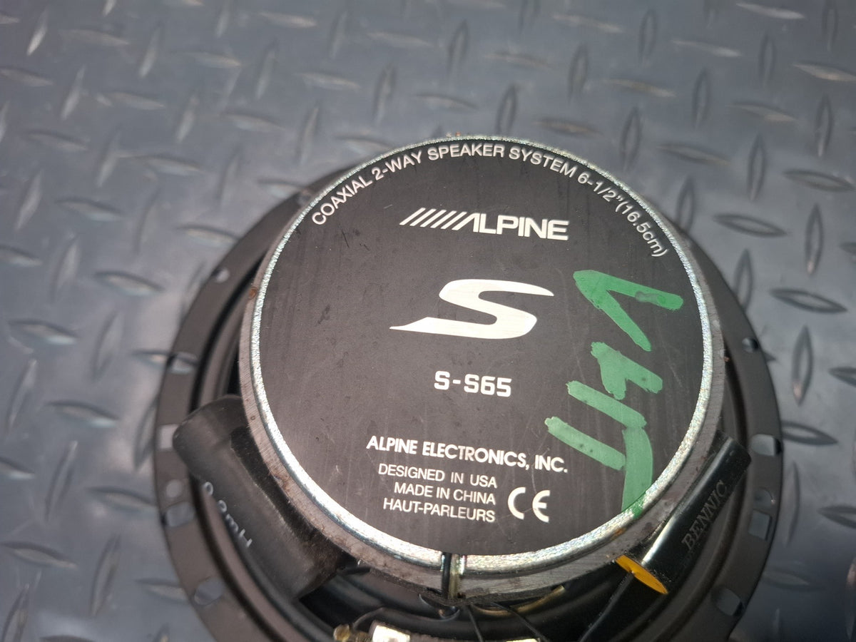 Alpine S-S65 6.5 Inch 2-WAY Coaxial Speaker Set of 2