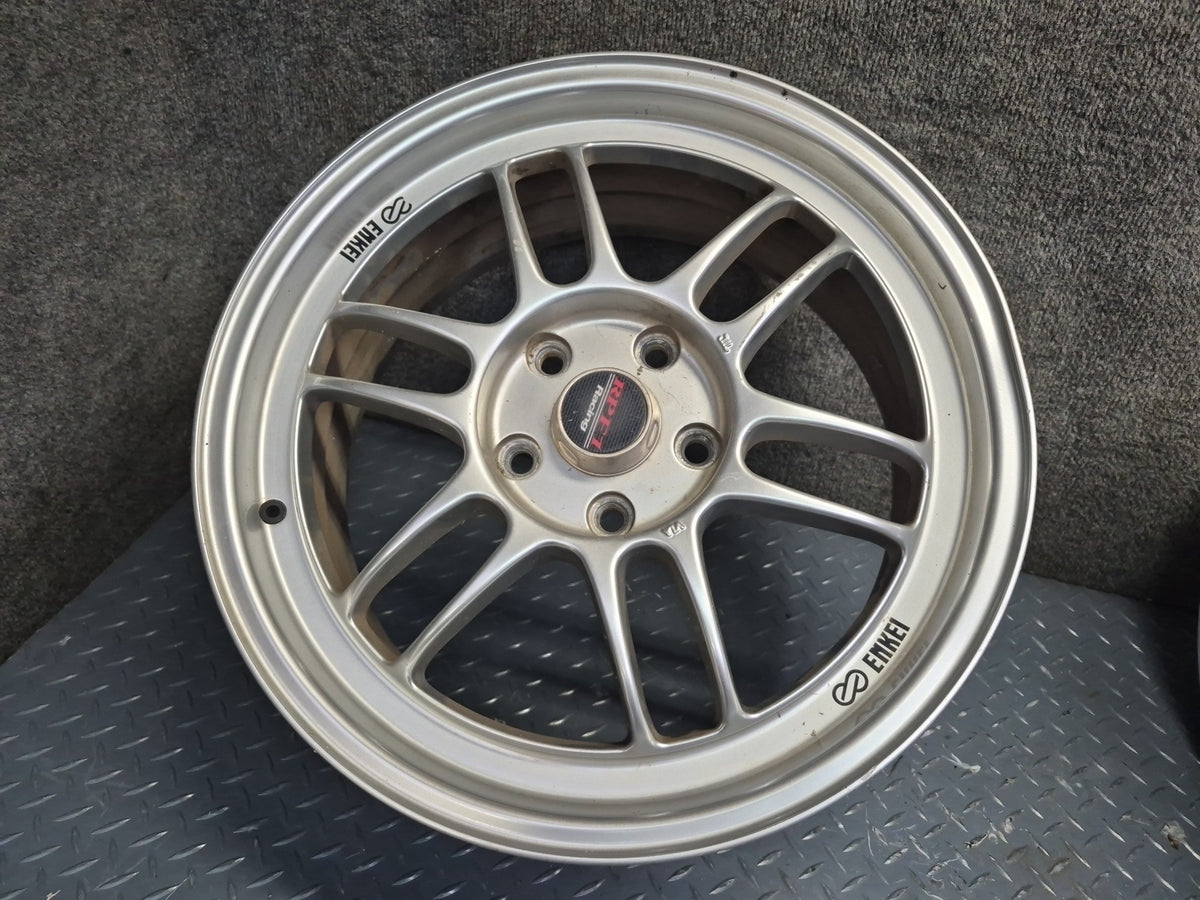 Set of 4 Enkei Racing RPF1 R17" Alloy Wheel Rim 17x7J ET45 5x114.3 Defective