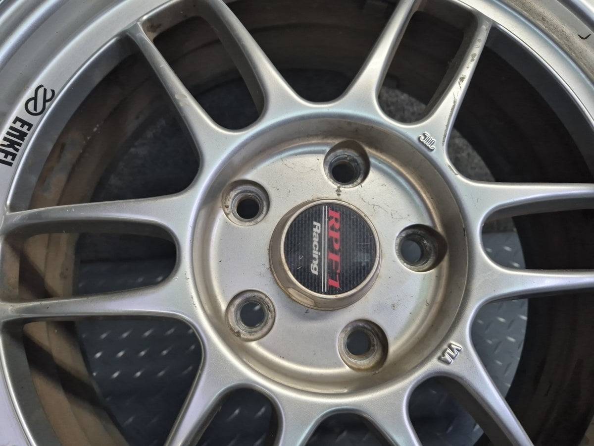 Set of 4 Enkei Racing RPF1 R17" Alloy Wheel Rim 17x7J ET45 5x114.3 Defective