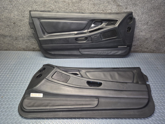 1994-1997 BMW E31 840Ci Left & Right Door Interior Trim Cover Panel Set Damaged