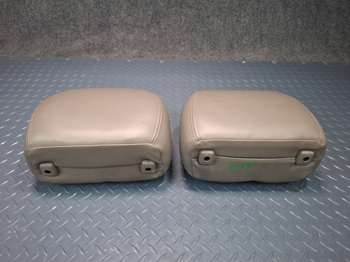 2003-2007 Hummer H2 Rear Right & Left Side Seat Headrest Leather Set