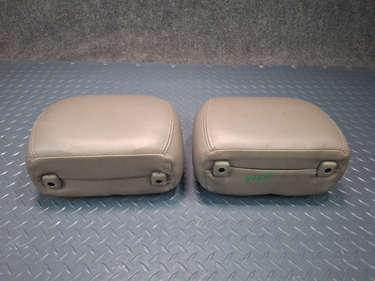 2003-2007 Hummer H2 Rear Right & Left Side Seat Headrest Leather Set