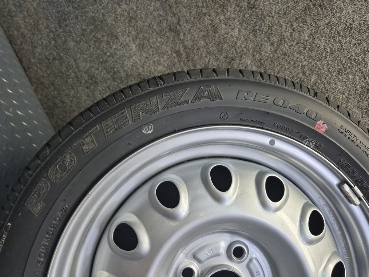 03-05 Toyota MR2 Spyder ZZW30L Spare Tire R15" Wheel Donut 15x6 w Cover OEM