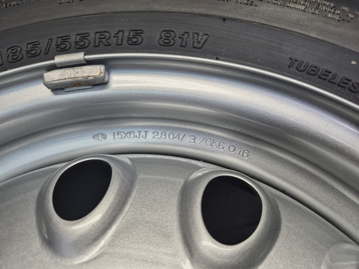 03-05 Toyota MR2 Spyder ZZW30L Spare Tire R15" Wheel Donut 15x6 w Cover OEM