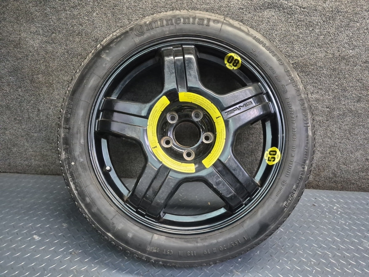 07-13 Mercedes W221 AMG Spare Tire R19" Wheel 19x4.5B ET35 155/70 2214013002 OEM