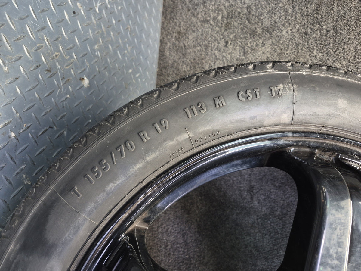 07-13 Mercedes W221 AMG Spare Tire R19" Wheel 19x4.5B ET35 155/70 2214013002 OEM