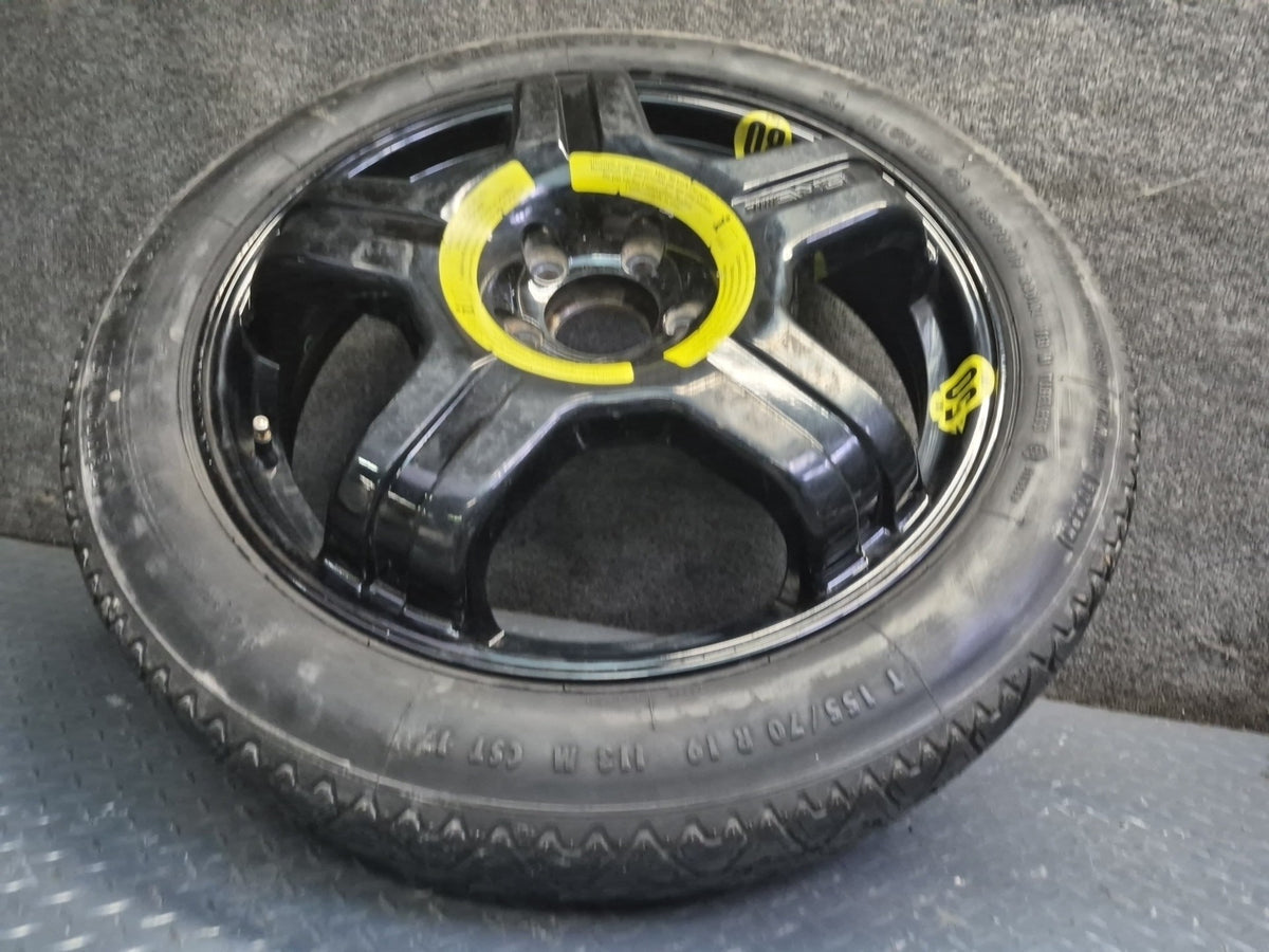 07-13 Mercedes W221 AMG Spare Tire R19" Wheel 19x4.5B ET35 155/70 2214013002 OEM