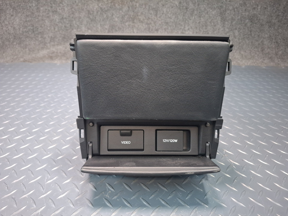 08-16 Lexus LS600hL Rear Center Console Compartment Storage Video 12V Outlet OEM