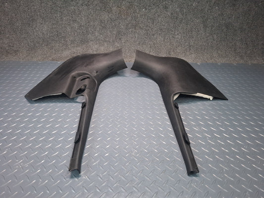 08-16 Audi B8 RS5 Set of 2 Front Left & Right Lower A Pillar Trim Kick Panel OEM