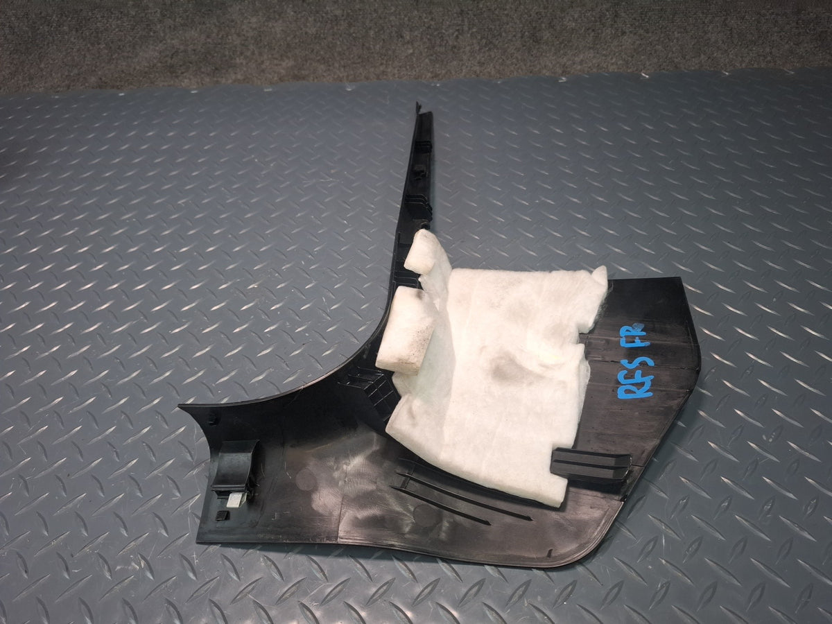 08-16 Audi B8 RS5 Set of 2 Front Left & Right Lower A Pillar Trim Kick Panel OEM