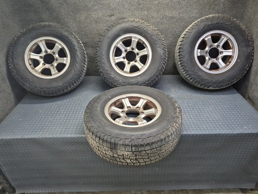 94-95 Toyota Hiace Set of 4 Weds R15" Alloy Wheel Rim 15x6.5J ET28 235/75 OEM
