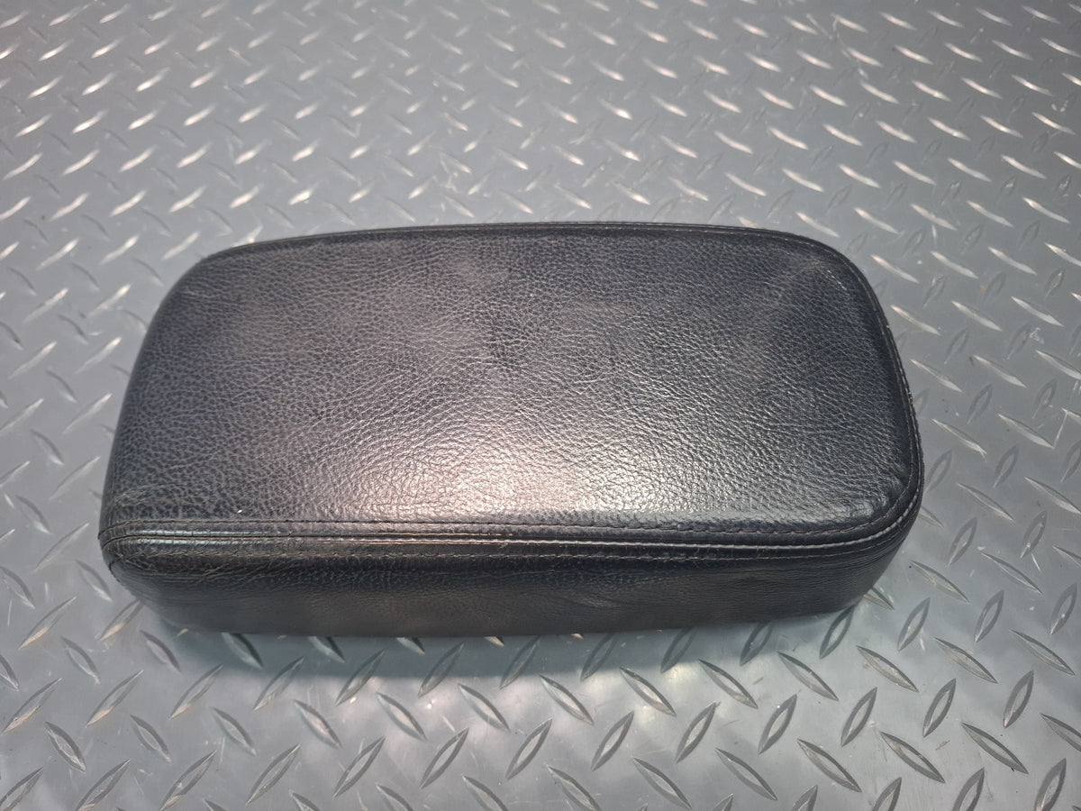 02-05 Ford Thunderbird Center Console Leather Armrest Lid Cover Black OEM