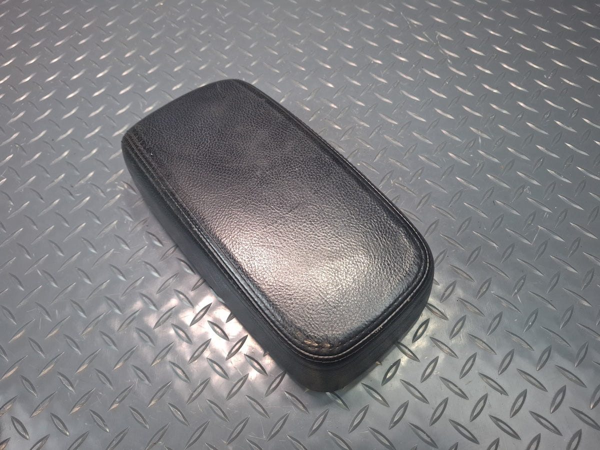 02-05 Ford Thunderbird Center Console Leather Armrest Lid Cover Black OEM