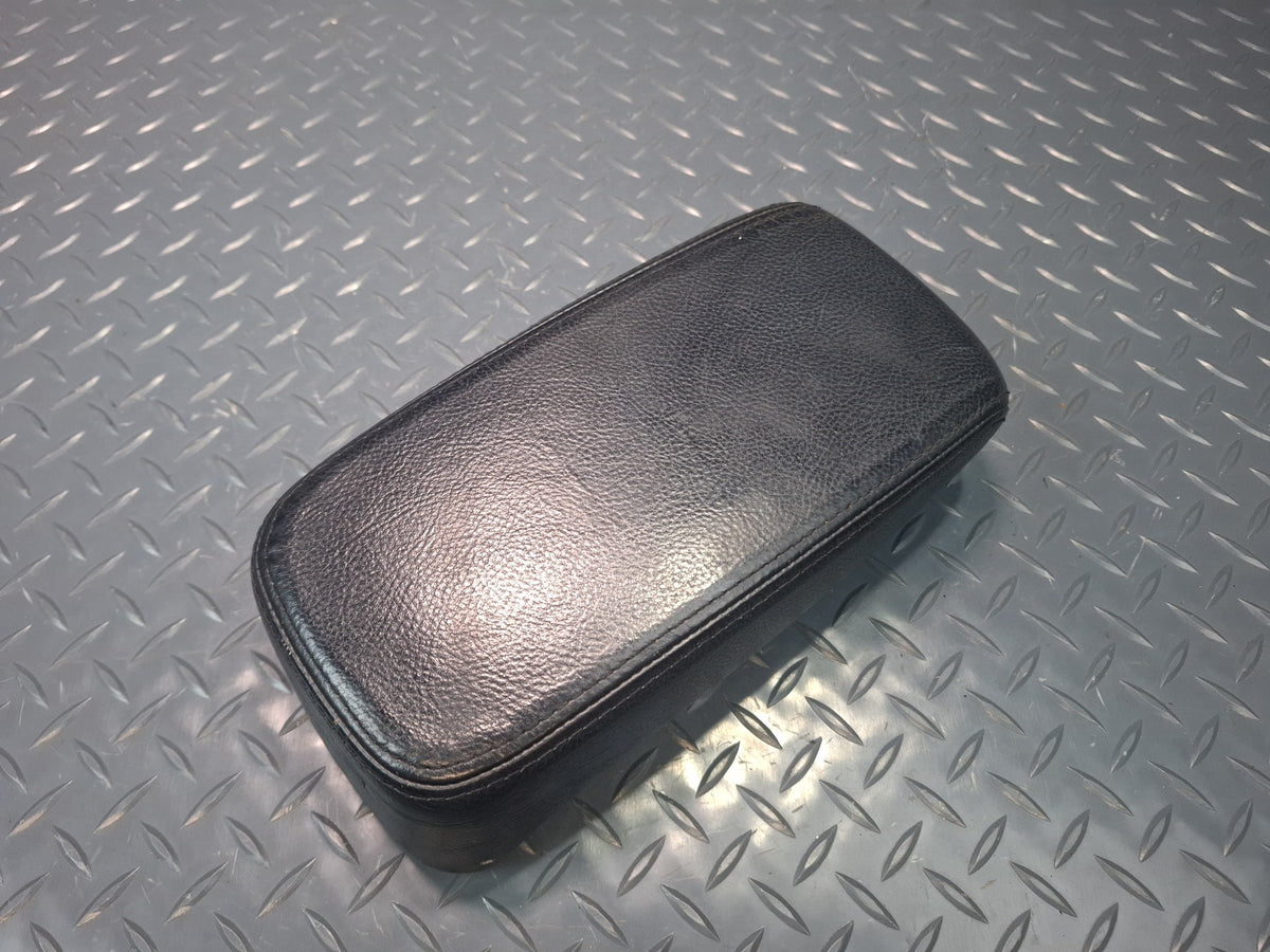 02-05 Ford Thunderbird Center Console Leather Armrest Lid Cover Black OEM