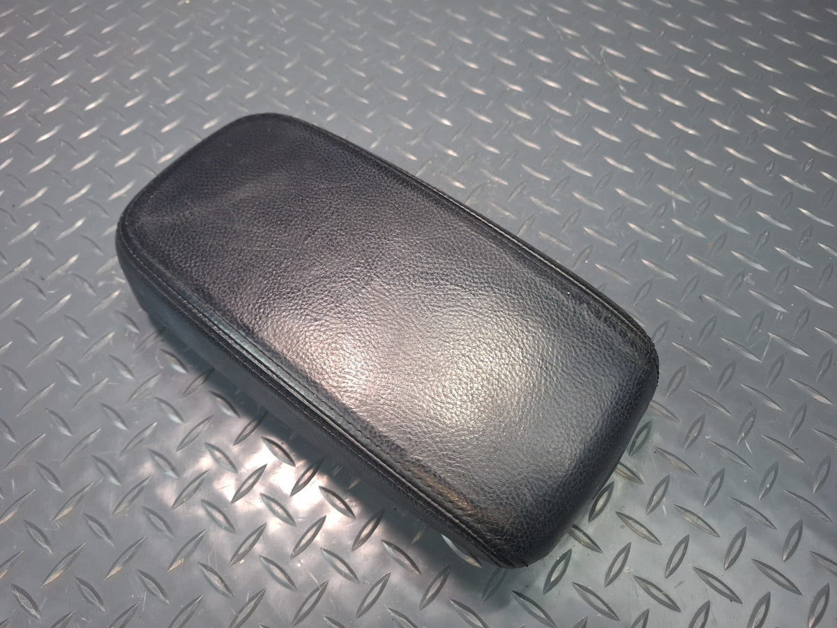 02-05 Ford Thunderbird Center Console Leather Armrest Lid Cover Black OEM