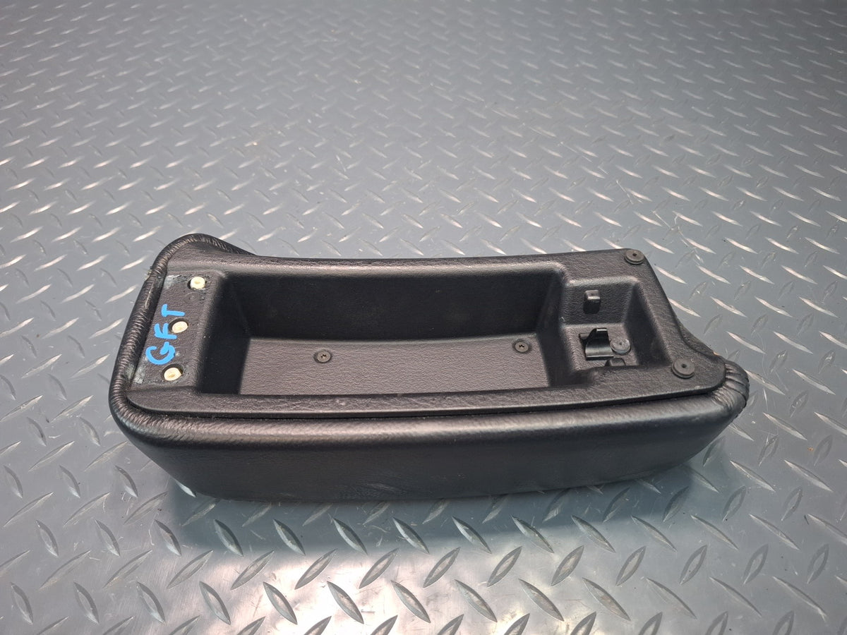 02-05 Ford Thunderbird Center Console Leather Armrest Lid Cover Black OEM