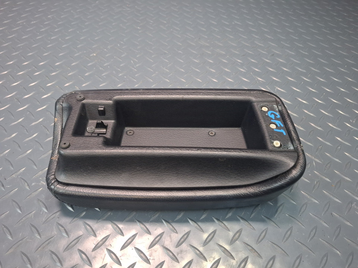 02-05 Ford Thunderbird Center Console Leather Armrest Lid Cover Black OEM