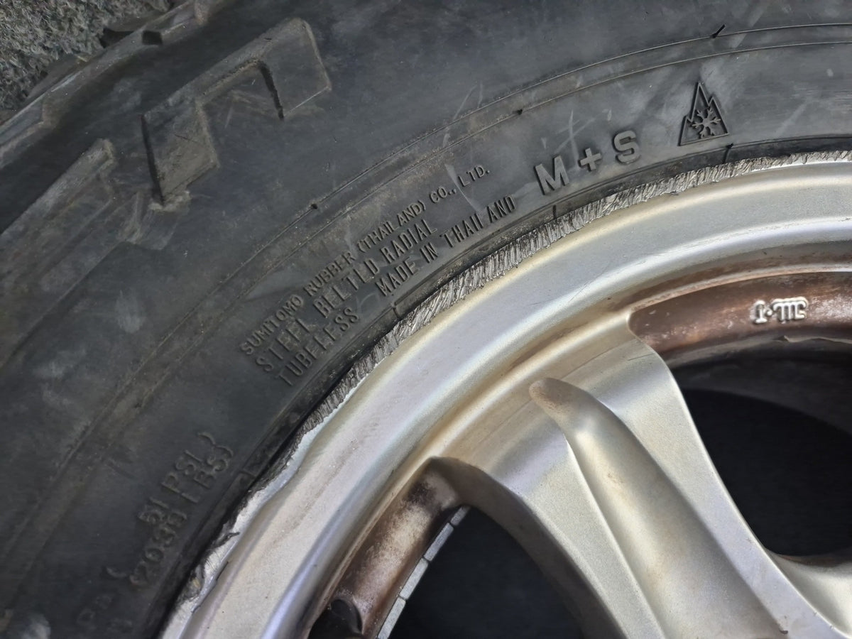 94-95 Toyota Hiace Set of 4 Weds R15" Alloy Wheel Rim 15x6.5J ET28 235/75 OEM