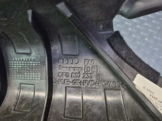 10-17 Audi 8F7 RS5 Convertible Front Left & Right Interior A Pillar Trim Set OEM