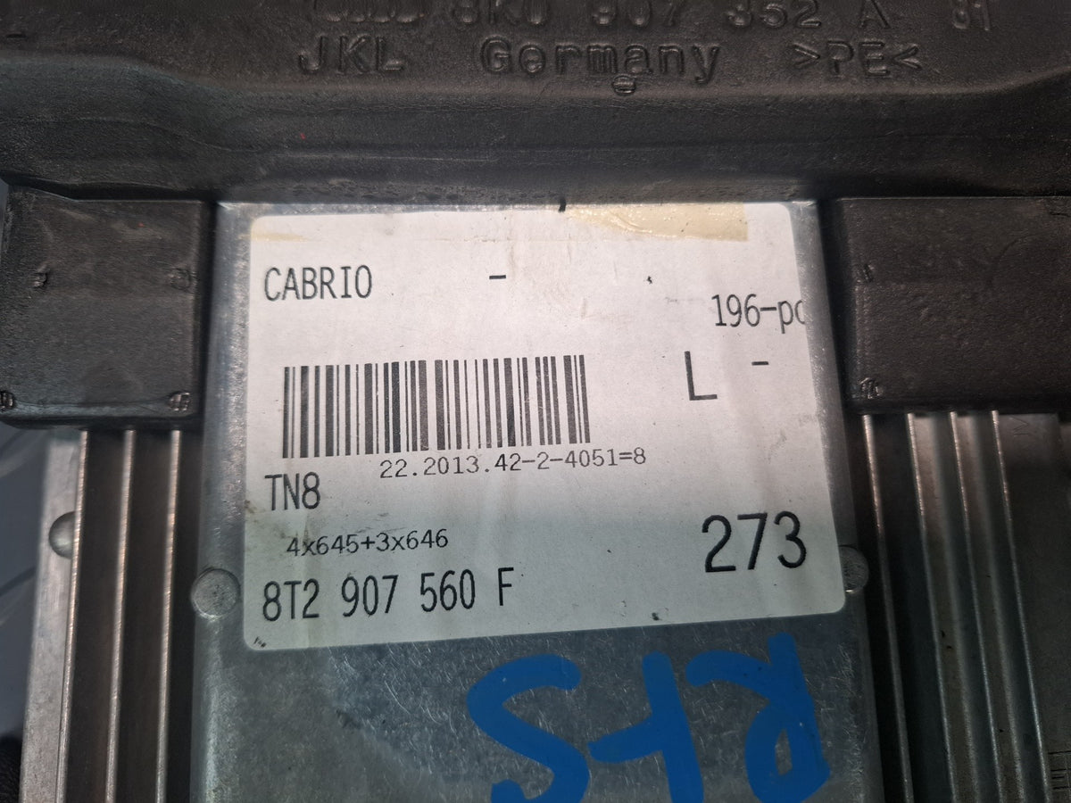 13-15 Audi RS5 8F7 Convertible 4.2L ECU ECM BCM Ignition Switch Lock KEY Set OEM