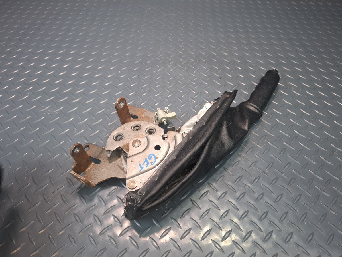 02-05 Ford Thunderbird Parking Handbrake Lever w Housing & Boot Cover Assy OEM