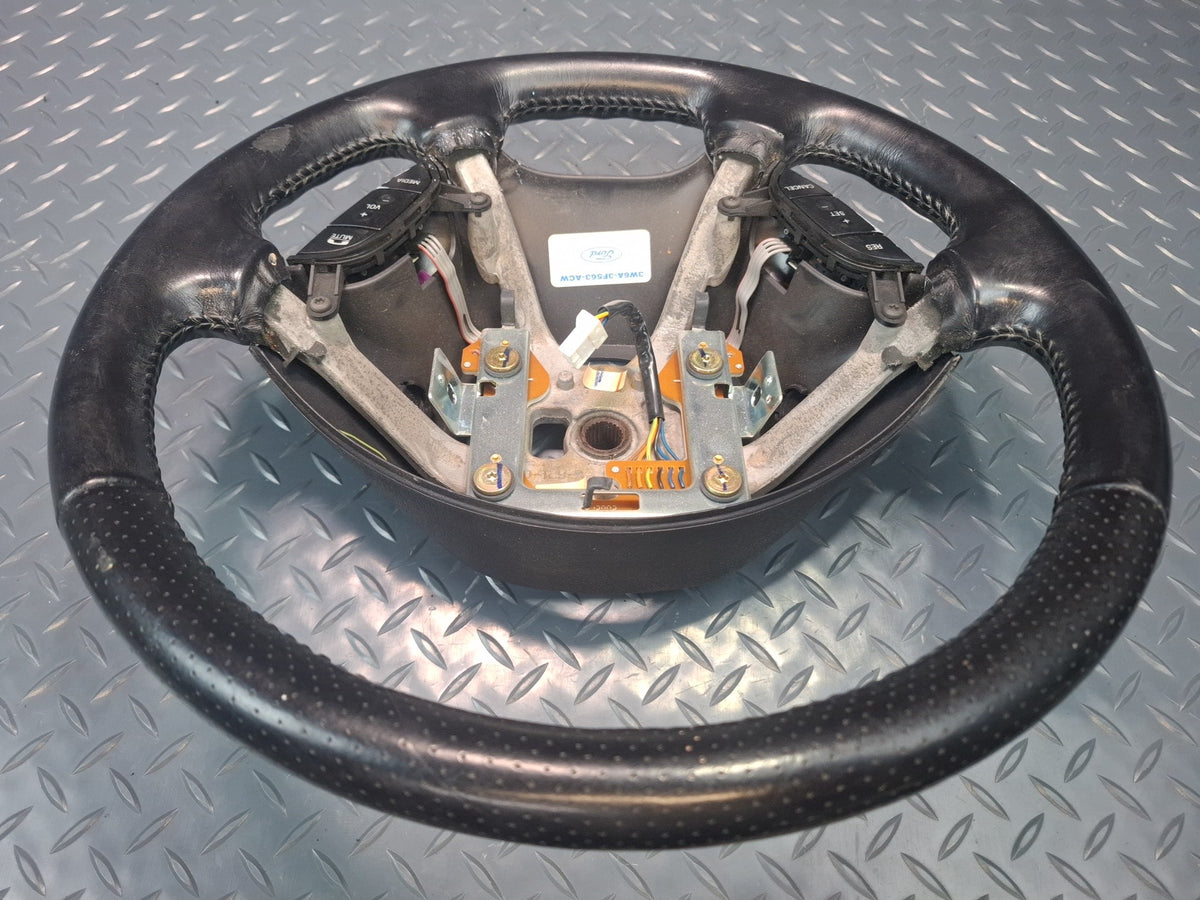 02-05 Ford Thunderbird Leather Steering Black w Controls OEM