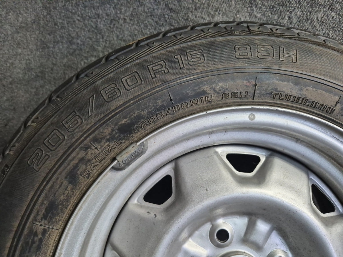 84-88 Toyota Cressida MX73 Spare Tire R15 15" Wheel 15x6J ET24 205/60 OEM