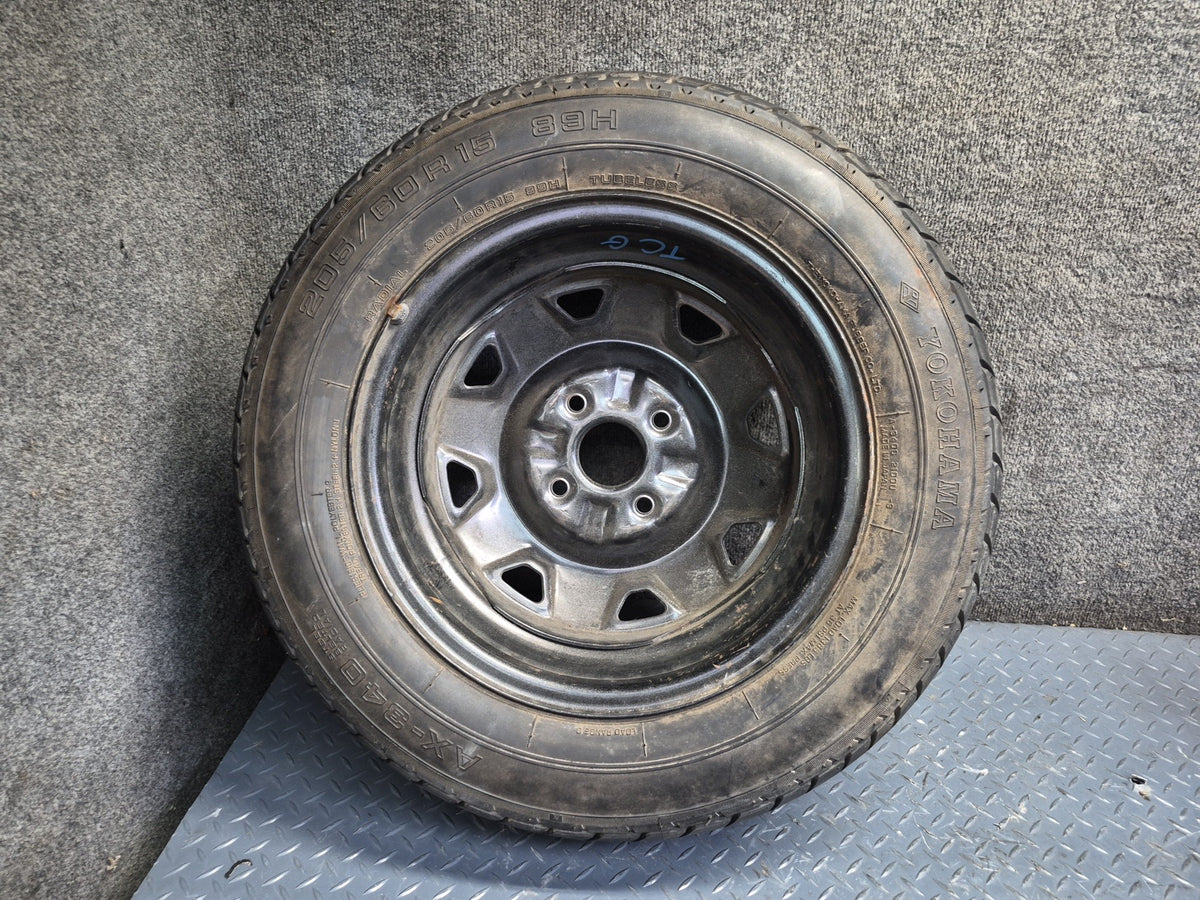 84-88 Toyota Cressida MX73 Spare Tire R15 15" Wheel 15x6J ET24 205/60 OEM