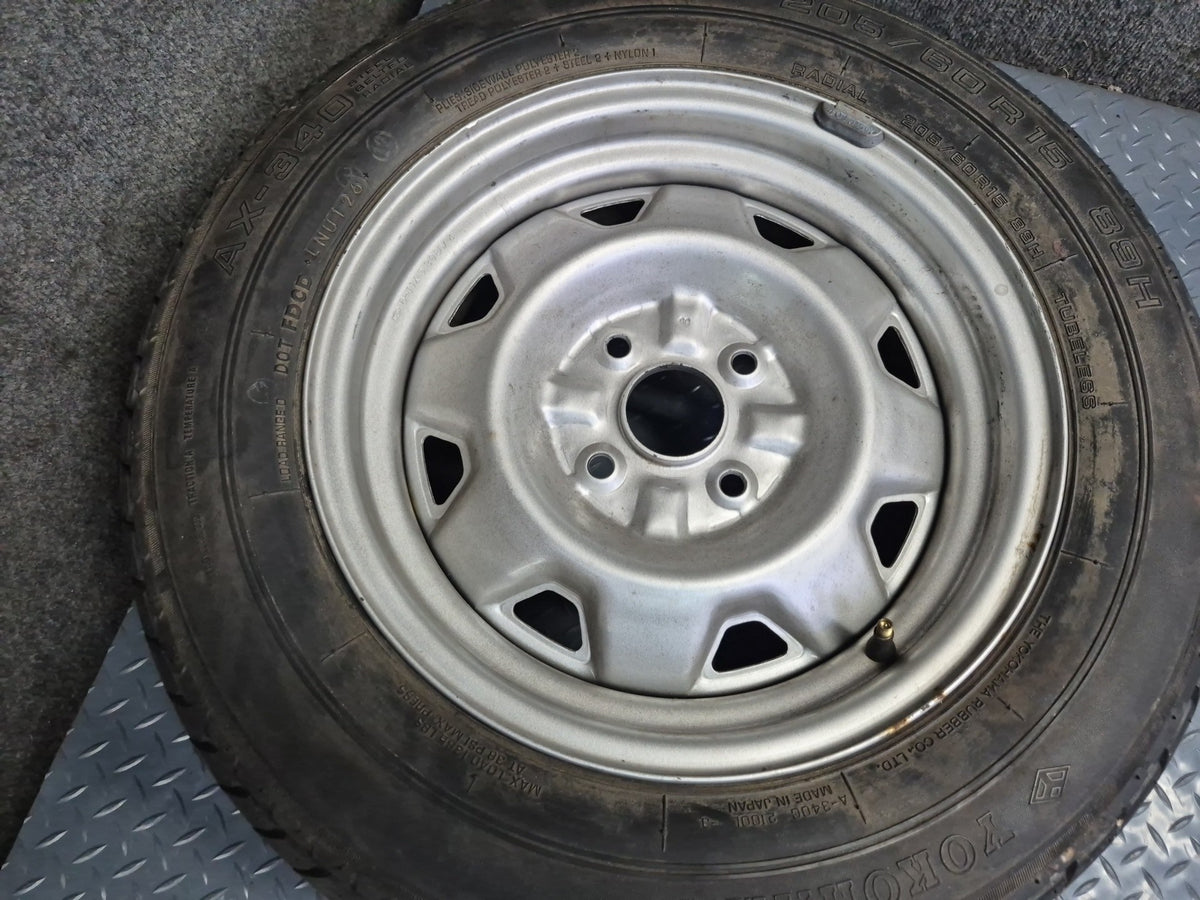 84-88 Toyota Cressida MX73 Spare Tire R15 15" Wheel 15x6J ET24 205/60 OEM