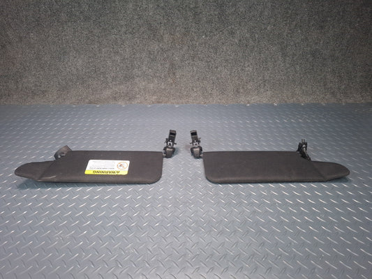 02-05 Ford Thunderbird Set of 2 Left & Right Sun Visor Black OEM