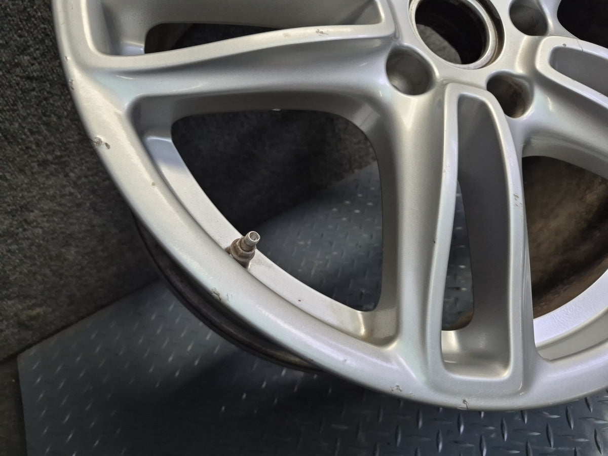 10-16 Porsche Panamera 970 Front R19" Alloy 5 Double Spoke Wheel Rim 19x9J ET60