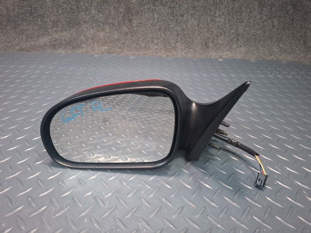 02-05 Ford Thunderbird Left Door Exterior Side View Power Mirror RED OEM