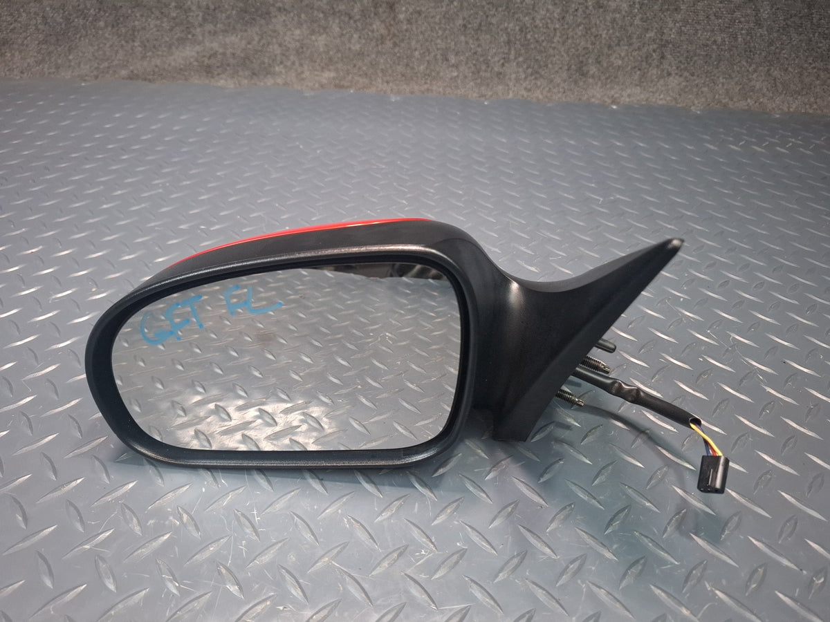 02-05 Ford Thunderbird Left Door Exterior Side View Power Mirror RED OEM