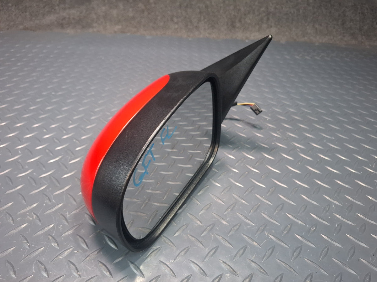 02-05 Ford Thunderbird Left Door Exterior Side View Power Mirror RED OEM