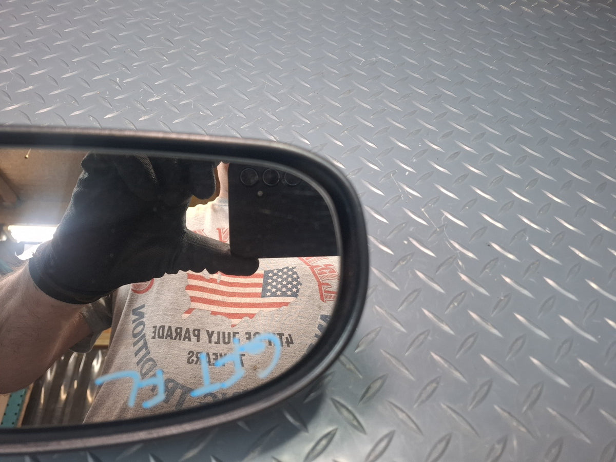 02-05 Ford Thunderbird Left Door Exterior Side View Power Mirror RED OEM