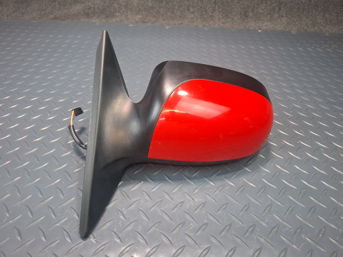 02-05 Ford Thunderbird Left Door Exterior Side View Power Mirror RED OEM