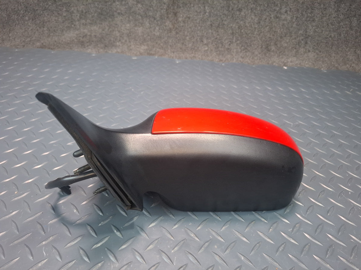 02-05 Ford Thunderbird Left Door Exterior Side View Power Mirror RED OEM