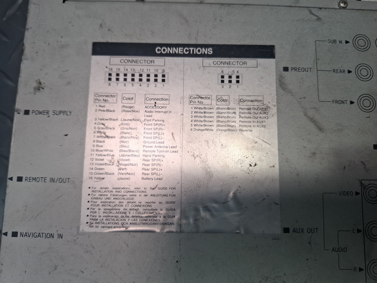 Alpine IVA-D900 Audio System ECU Control Module