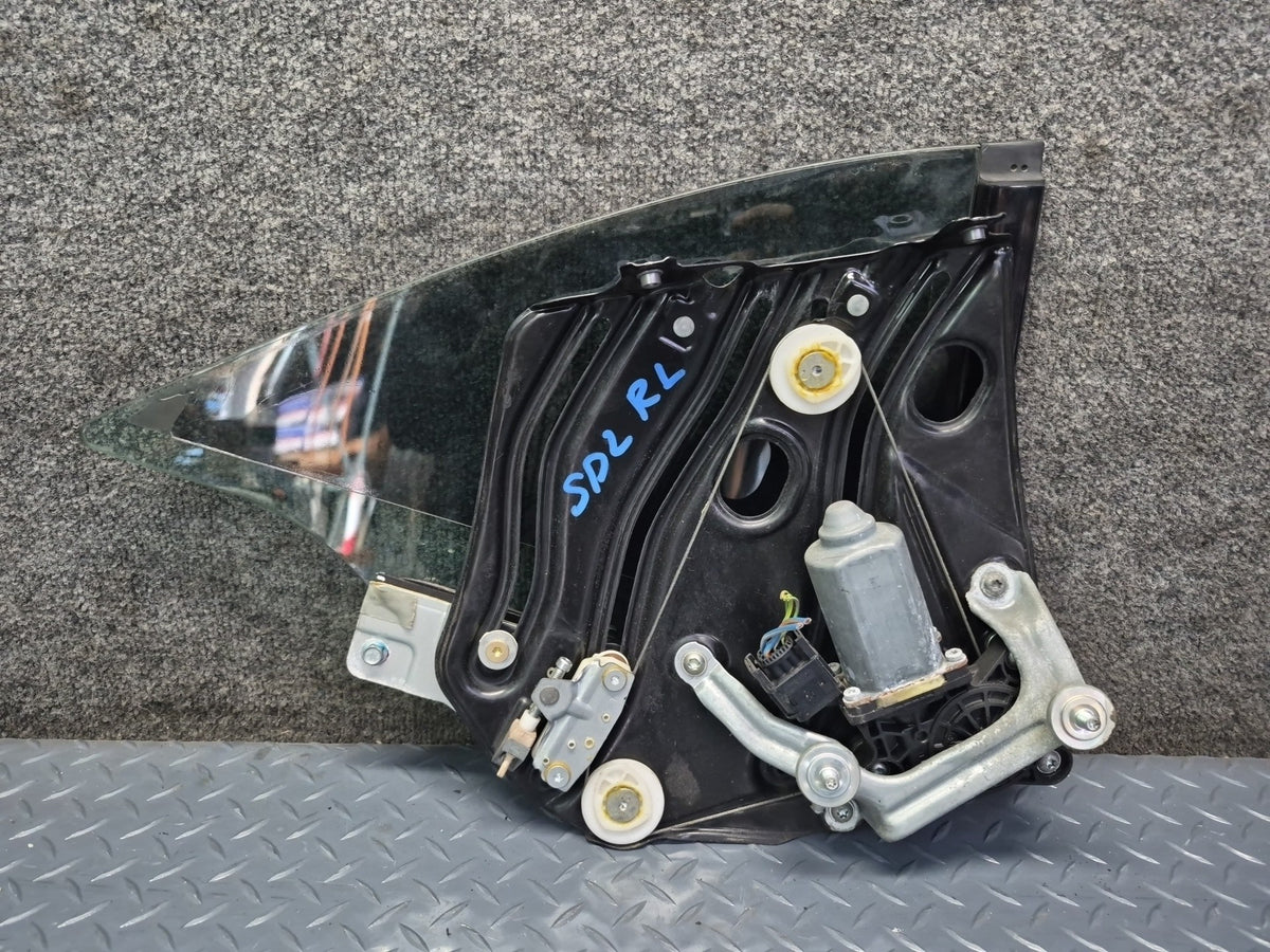03-12 Mercedes R230 SL Rear Left Quarter Window Regulator Motor w Glass OEM