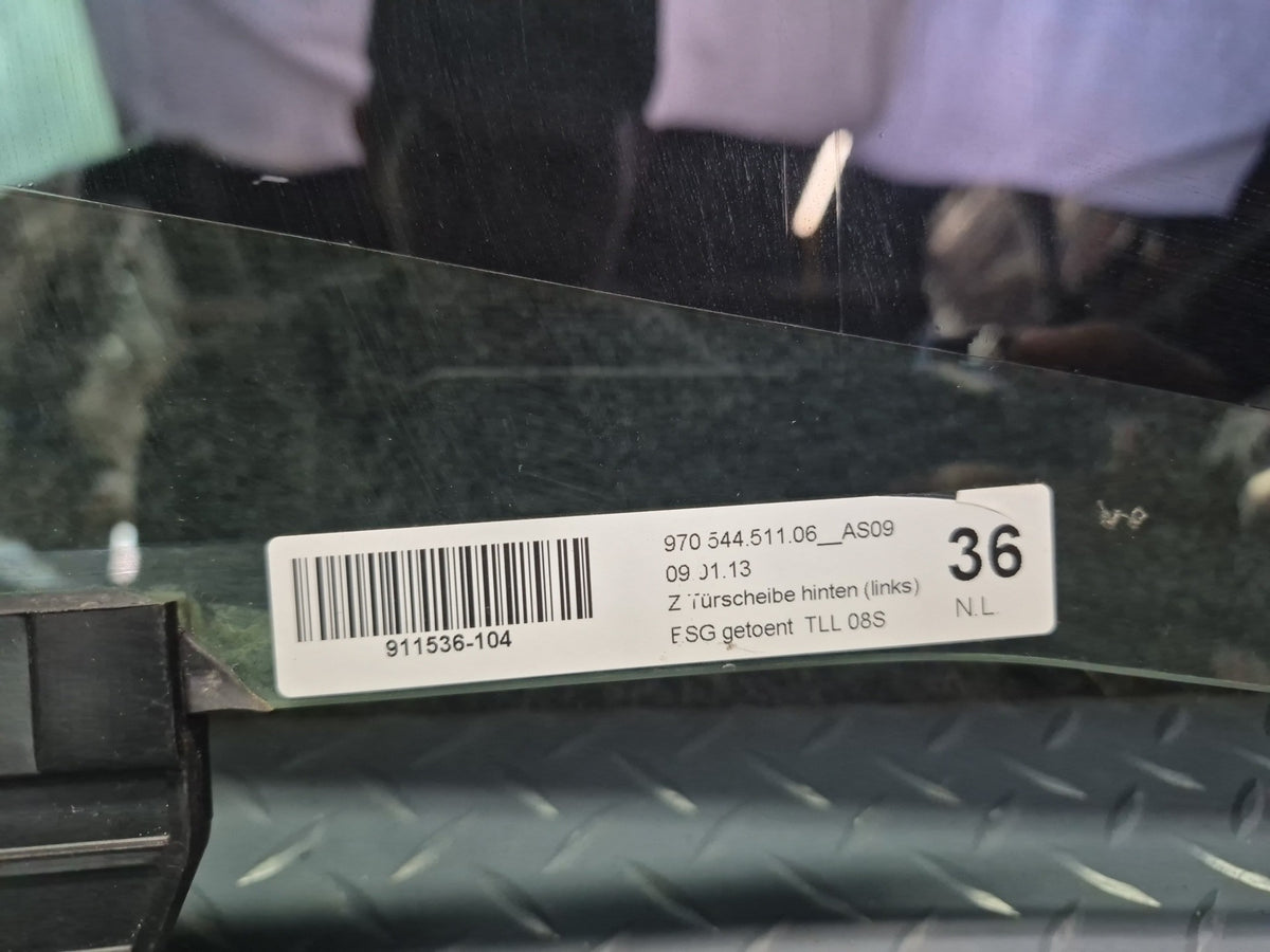 2010-2016 Porsche Panamera 970 Rear Left Driver Side Door Window Glass