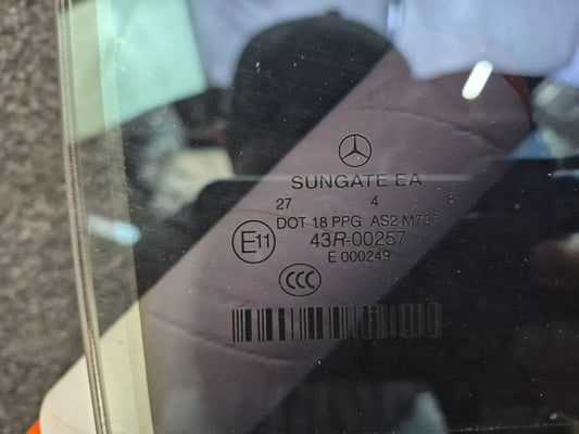 07-13 Mercedes W221 S-class LWB Rear Right Door Glass Window Tinted OEM