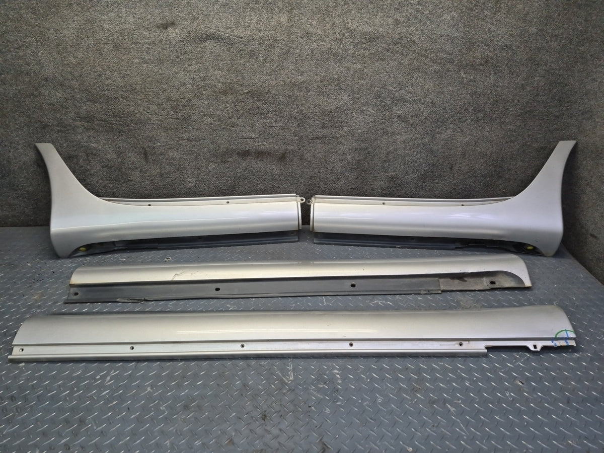 04-06 Lexus UCF30 LS430 Front & Rear Side Skirt Rocker Panel Molding Set Damaged