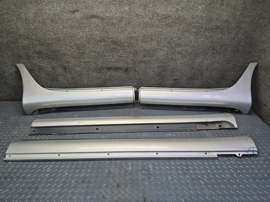 04-06 Lexus UCF30 LS430 Front & Rear Side Skirt Rocker Panel Molding Set Damaged