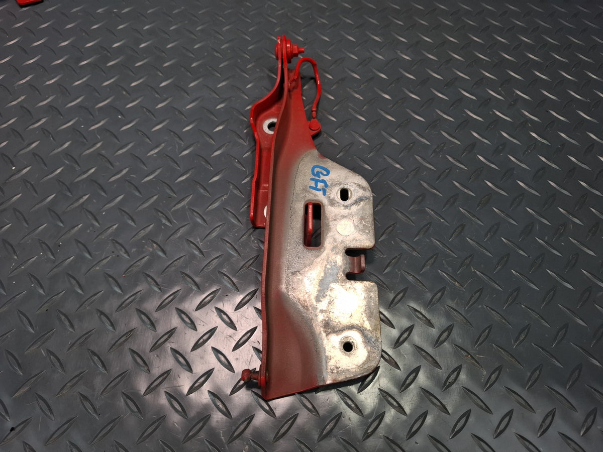 02-05 Ford Thunderbird Set of 2 Front Left & Right Hood Hinge RED OEM